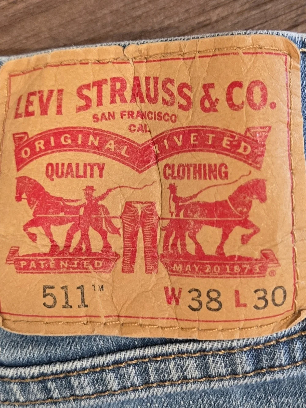 Levi's Men's Slim Straight Light Wash Jeans 38x30